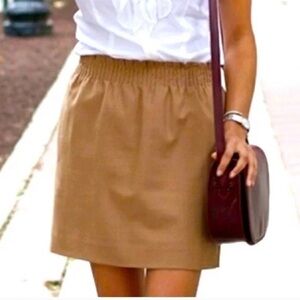 J Crew camel skirt with pockets